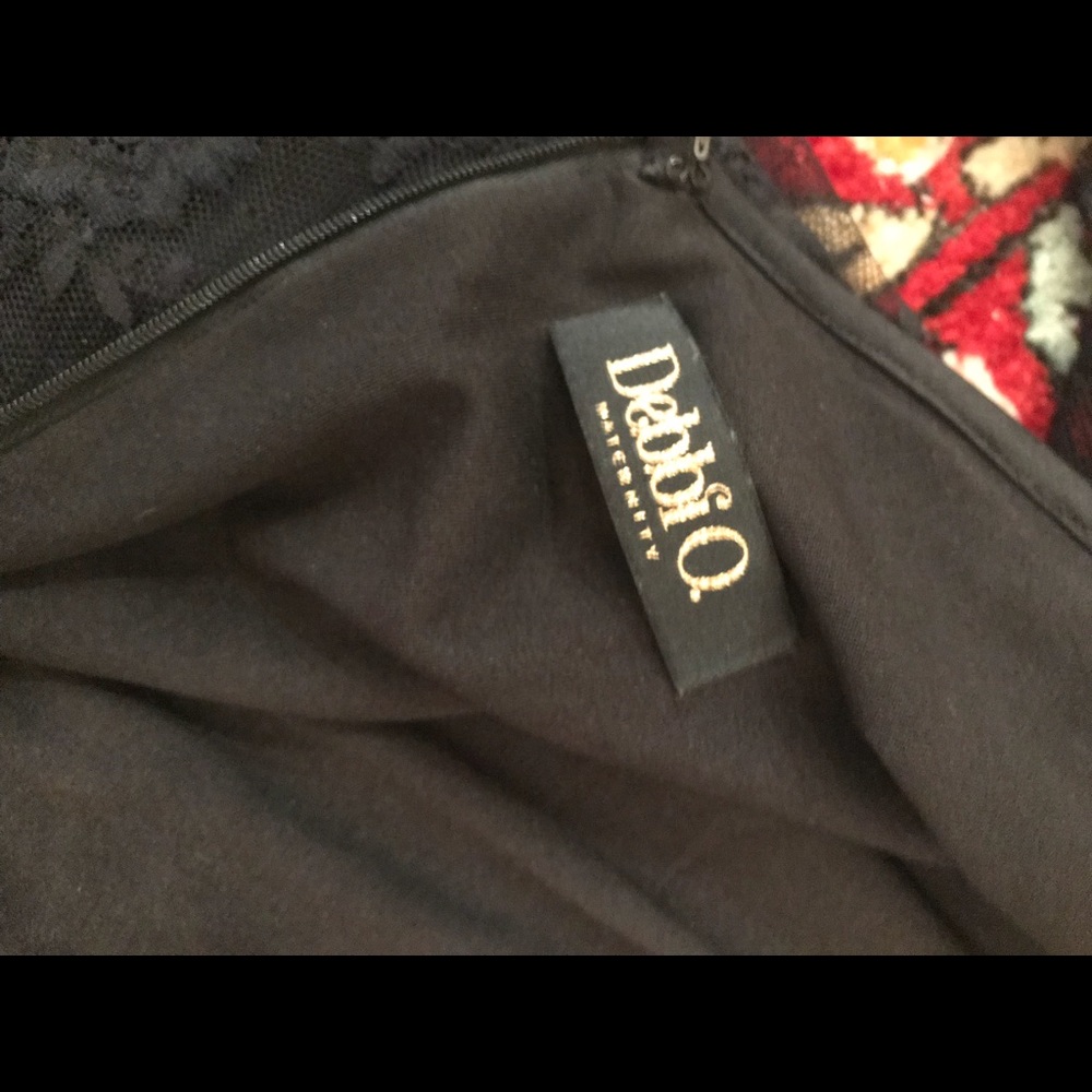 Debbie O Black Lace Maternity Dress SZ S - Picture 3 of 3